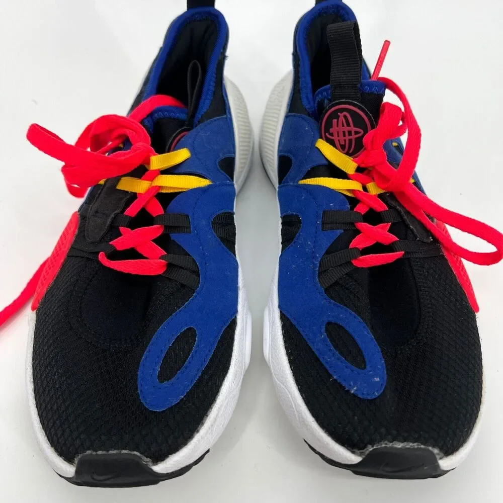 NIke Huarache Youth 6Y E.D.G.E. GS Running Shoes CD9272-002 Black / Blue / Red